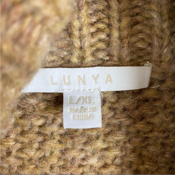 NEW Lunya Chunky Knit Wool Alpaca Blend Belted Robe L/XL Quiet Luxury Minimalist - Picture 11 of 16